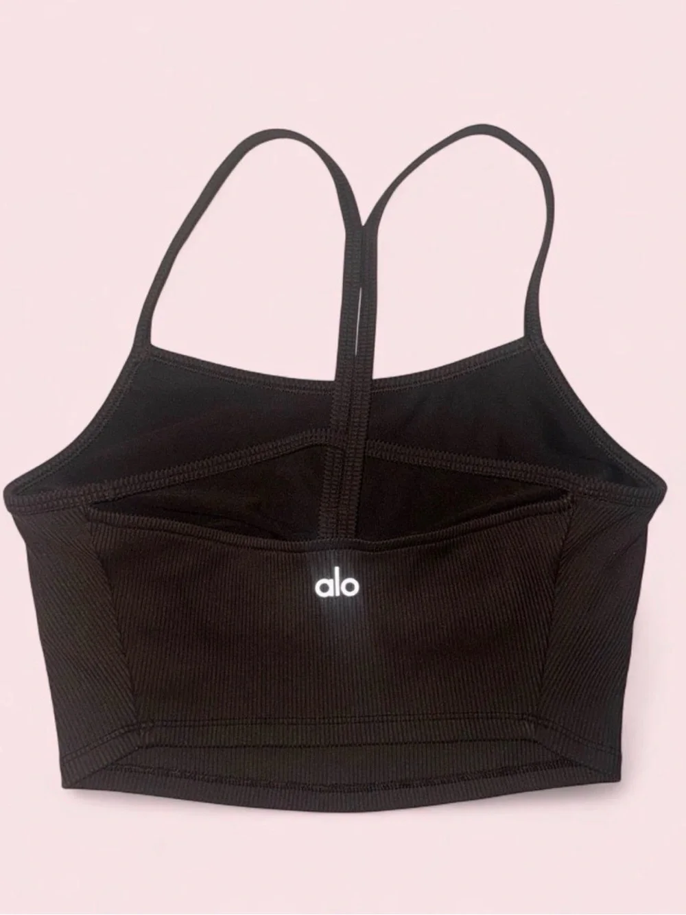 ALO Yoga Brown Ribbed Cropped Tank - XS